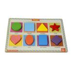 Skillofun Wooden Shapes Chunky Puzzle 9 Pcs