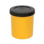 Lock & Lock Yellow Round Leakproof Plastic Twist Food Storage Container 560 ml