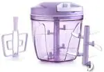 Xopy 2 in 1 Handy Chopper, XL, Vegetable Fruit & Nut Onion Chopper, Dori Chopper, Big Chopper, Jumbo Chopper, Hand Meat Grinder Mixer Food Processor Slicer Shredder Salad Maker, 6 S. S. Blades Chopper ( 1000ml)