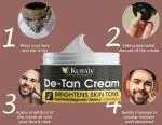 KURAIY Natural De tan Cream| 2% Kojic Acid, Alpha Arbutin, Mulberry|Tan removal Cream,Sun burn (50 g)