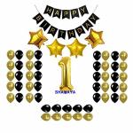 SHANAYA Birthday Party Decorations Foil Balloon Set (56 Pieces)