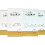 RAY SUGAR Bites - Dark Couverture and Hazelnut 100% Sugar-Free Chocolate - Sweetened with Stevia Extract, Rich in Antioxidants (Couverture and Hazelnut, Pack of 4x90g)