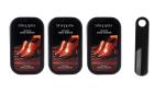 Sheppits Premium Shoe Shiner For All Colours (Pack of 3 Pcs) & Shoe Horn (Black, 1 Pc) Combo | Shoe Care Kit