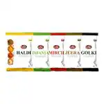 VSA Combo Pack of Haldi(Turmeric 200gm), Mirch(Chilli 200gm), Dhaniya(Coriander 200gm), Jeera Powder(200gm),Golki Powder(200gm)