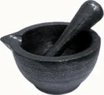 Cast Kings Pre-Seasoned Cast Iron Mortar and Pestle | Silbatta |Spice, Medicine Grinder Masher| Okhli/Musal/Khalbatta | Ideal for Hand grinder