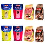 Mom's Choice Mix Falooda Rose Butter Scotch And Instant Rabadi Chocolate Vermicelli Kheer (Pack of 8)