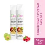La Pink Ideal Bright Day Cream With White Haldi & Kakadu Plum for Brightened Glass Skin (Pack of 2)