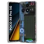 Fashionury Designer Case for Poco Poco X6 Pro 5G Back Cover for Poco Poco X6 Pro 5G Printed Back Cover for Poco Poco X6 Pro 5G -D1085 - Silicone, Multicolor