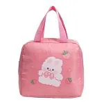 Handcuffs Lunch Bag Multipurpose Food Snacks Bags Tiffin Handbag Lunch Box Bag for Office Work Picnic & Travel (Pink)