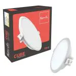 Fybros Cool White Cube Sleek Panel Ambient Round False Ceiling Led Lights For Home 15 Watts