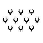 Comet Busters Black Traditional Bindi For Women