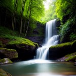 Love Creation A4 Size poster print for creative wall art- enchanted-forest-canvas-art-print-8138(Non Sticker)