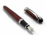 Ledos Jinhao x750 Red metal Fountain Pen Flower Marbled