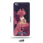 Tweakymod Printed Shy Girl Back Cover For Redmi 4A