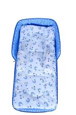 KUPEPE Baby Nest Lite Bed Portable Travel Friendly Infant Sleeping Bedding Set Portable Baby Carry Nest, Comfortable Cushioning - Age 0+ Months - Blue Luxury Crib (Fabric, Blue)