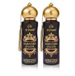 Al - Hassan Signature Oudh Deodorant For Men & Women - Pack of 2 (200ml Each) | Alcohol Free Deo | Long Lasting Fragrance | Body Spray
