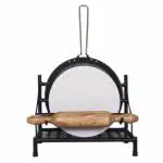 Rollyware Iron Black Belan and Chakla Stand