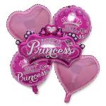Party Midlinkerz Party Supplies and Decoration (Happy Birthday Princess, Purple)