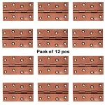 Atlantic Door Butt Hinges 5 inch x 14 Gauge/2 mm Thickness (Stainless Steel, Rose Gold Finish, Pack of 12 Piece)