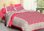 shrihans jaipuri cotton bedsheet size double with 2 pillow covers shc112