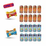 Clumsy Candy - Mixed Combo Pack of 20 Jars (2X10) - Ripe Mango and Orange flavor, 170 candies/ jar