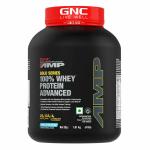 GNC AMP Gold Series 100% Whey Protein Advanced | Vanilla Ice Cream | 4 lbs