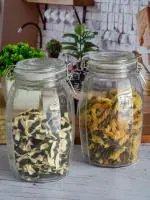 Goodhomes Glass Storage Jar with Clip Lid (Set of 2pcs) 1800ml