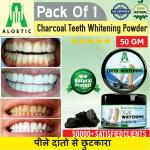 ALOETIC Teeth Whitening Powder With Activated Charcoal - 50 gm