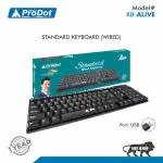 ProDot Standard Keyboard KB-Alive USB having 104 Keys