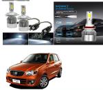 Feelitson White Car C6 H4 Compact Design 36W/3800Lm Led Headlight For Maruti Suzuki Alto K10 (Pack Of 2)