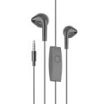 ROYALZY Wired Earphones for All Smartphones with Mic | Pure Bass Sound | One Button Multi-Function Remote | Comfort fit (Black)