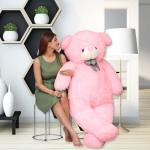 OSJS 3 feet pink tedy bear (90cm )&soft toys