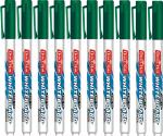 SONI OFFICE MATE Fine Tip Green color Slim Whiteboard Marker - Pack of 10 - (Green)