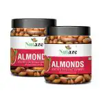 Nutaze California Almonds Badam Giri 500g (250g x 2) | California Badam | Badam Giri