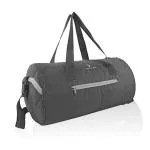 TRAVALATE Black Polyester Gym Duffle Bag 18x10x10 inch