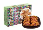 Delight Foods Holi Special Gulab/ Rose Gujiya -Holi Gift Box, Indian Sweets, Mithai, Gunjiya 400G