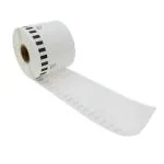 HAIDERY HARDWARE AUTM Brother Compatible Multicolor Genuine Compatible for Brother DK-22205 Continuous Paper Label Roll Black on White,without Plastic Stand,Spool (62mmW x 30.48mL)