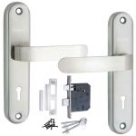 Atom Heavy Duty Mortise Door Lock , Silver Satin Finish | 3 Keys | 6 Lever Double Stage Lockset (LIZAKY)