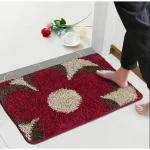 HOWNICE Cotton Door Mat (Multicolor, Medium)