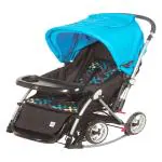 Mee Mee Baby Stroller | Pram with Rocker, 5 Level Safety Harness and 3 Seating Positions, Blue/Black, (MM-29 PRAM (Blue) )