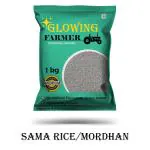 GLOWING FARMER Mordhan 1kg | Sama | Samak Rice/ Chawal | Samo Rice | Bhagar | Millets | Sawa 1000g