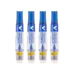 Pilot V Board White Board Marker | Medium Bullet Tip | Replaceable Cartridge System | Ink Colour - Blue | Pack Of 6