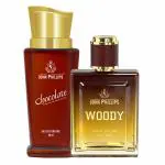 John Phillips CHOCOLATE-WOODY | Long Lasting | Combo Eau de Parfum (60+100 ml )