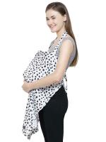 Feather Hug Grey Cotton Nursing Covers for Mothers