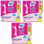 Sofy BodyFit Extra Large Long Pads Deep Absorbent Sheet Prevent Leakage - XL (Pack Of 3)