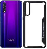 CarryWrap Back Cover for Vivo Z1x, Vivo S1 (Black, Transparent, Hard Case)