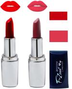 OUR BEAUTY Multicolor Creamy Matte Moisturising Lipstick Ks42, 9 G (Set Of 2)