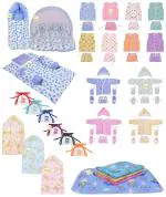 Kwitchy New Born Baby Complete Daily Items Combo of Baby Bedding Set & Baby Clothing Set (0-6 Months)