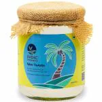 Indic Organics Raw Extra Virgin Coconut Oil | Extracted from Kerala Coconut's Fresh Milk | Cold Centrifuge Process, Unrefined & Unprocessed |For Dietary, Hair & Skin Care and Oil Pulling , Glass Bottle 500 ml