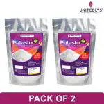 Unitedlys Potash Potassium Fertilizer For Plant Growth With Epsom Salt 200 Grams - Pack of 2